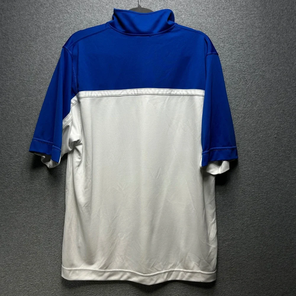 Nike Team Quarter Zip Pullover‎ Mens L Blue White Athleisure Gorpcore
